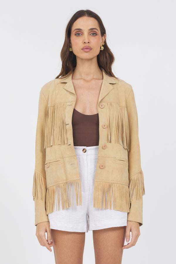 ANNIE WASHED SUEDE JACKET(colors Mink, Beechwood) (all Styles/all Colors)