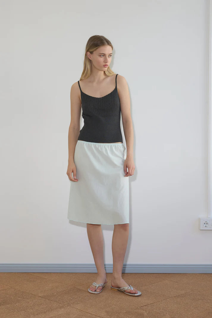 Simple Skirt (XS/S/M/L) AND Yoke Top (White) (XS/S/M/L)