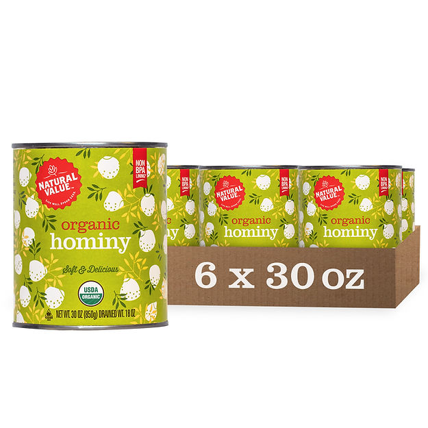Org Hominy 30oz 12pk