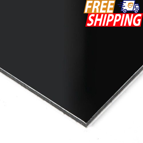 Aluminum Composite Panel Black 1/4" Thick, 48 X 96 Inches