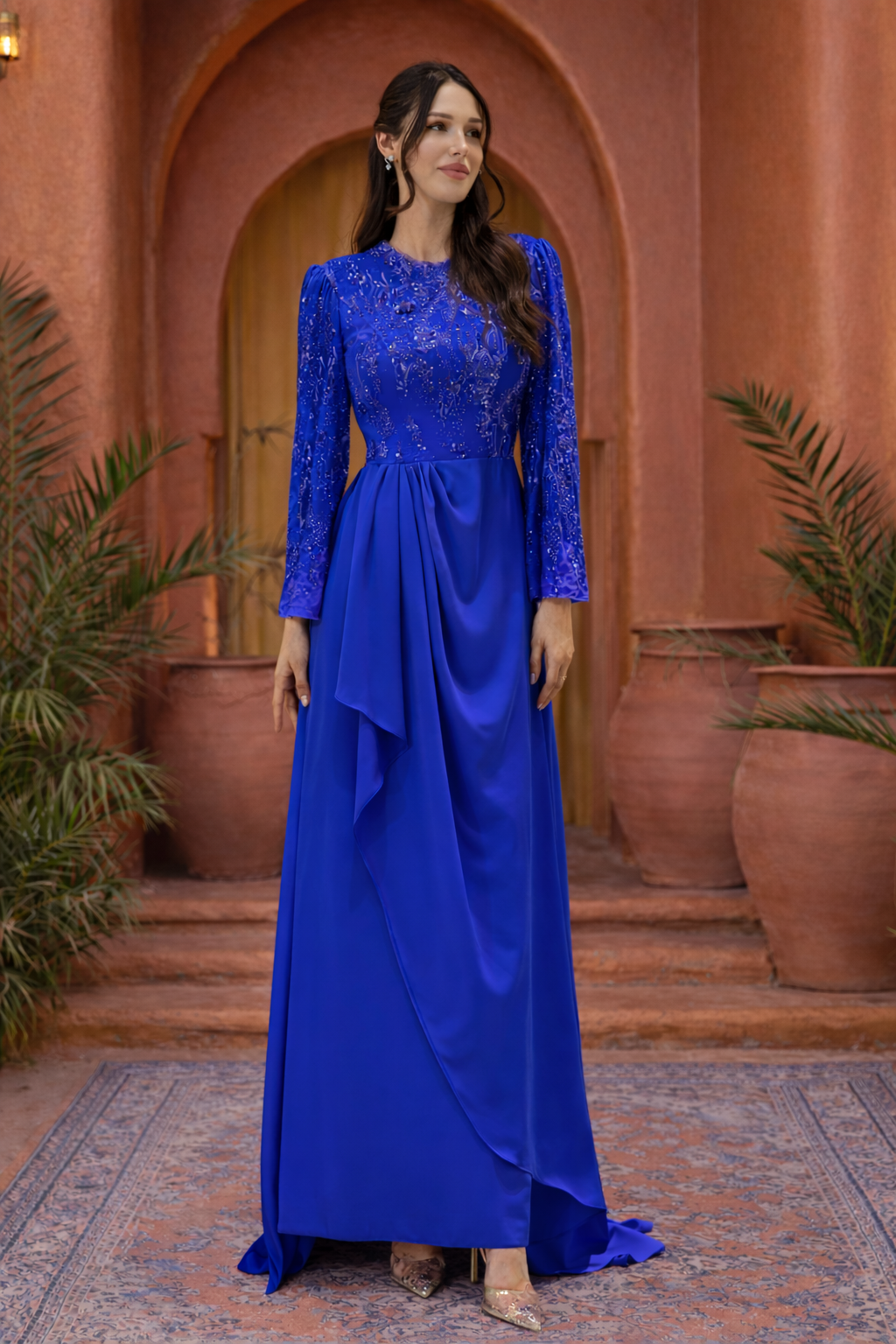 Beaded Satin Gown (all Sizes)(all Colors) AND Lace Gown(all Colors)(all Sizes)