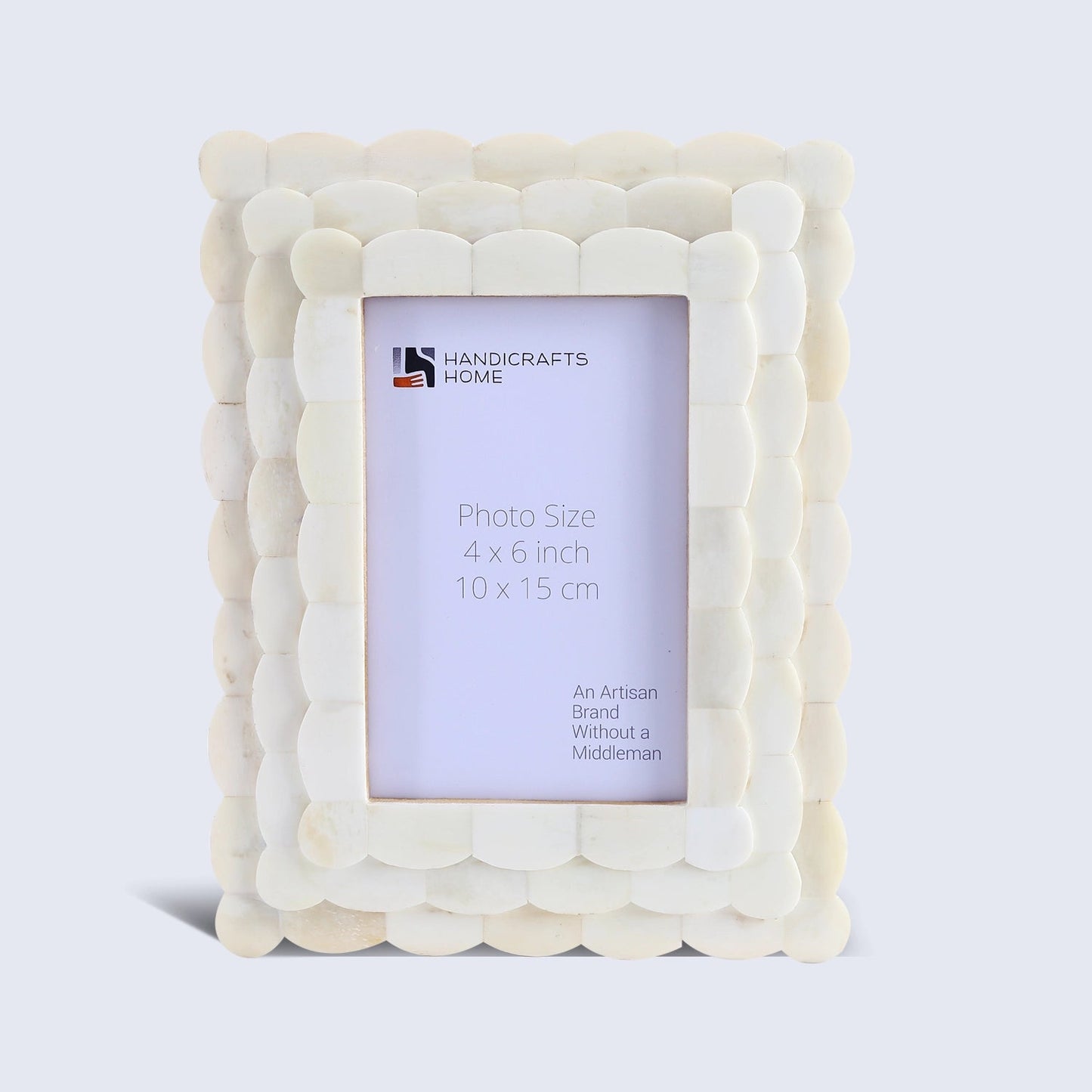 Decorative Picture Frame (4x6 In.)(Scalloped White)