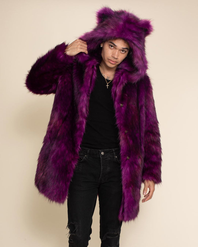 Faux Fur Coat | Light Purple Panther (all Sizes)