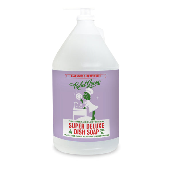 Rebel Green USDA Certified Organic Lavender Grapefruit Dish Soap 6 Packs