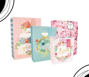 GIFTBAG CHRISTMAS LG SANTA HUMOR ( CASE PACK: 48)