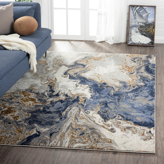 POLYESTER MACHINE MADE CARPET (Style: MARBLE) (ALL SIZES)