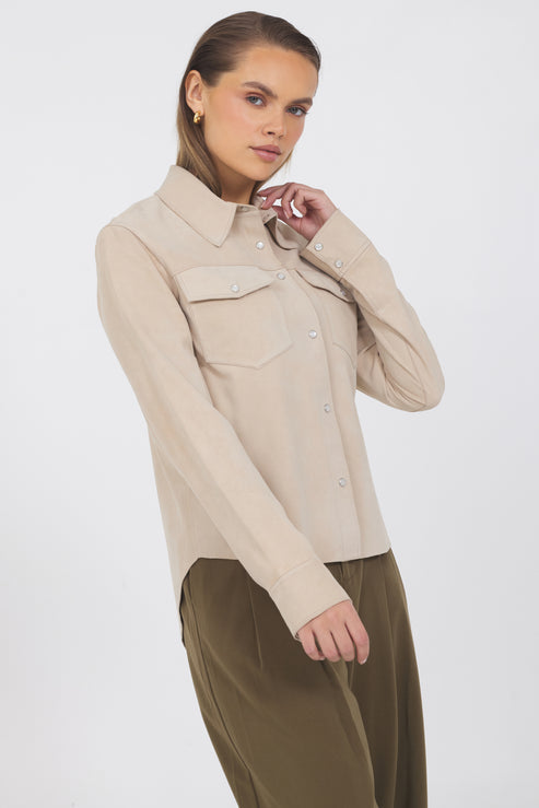 Rowan Waxed Suede Jacket (color: Chamois, Beechwood, Orchid, Twighlight) (all Sizes / All Styles)