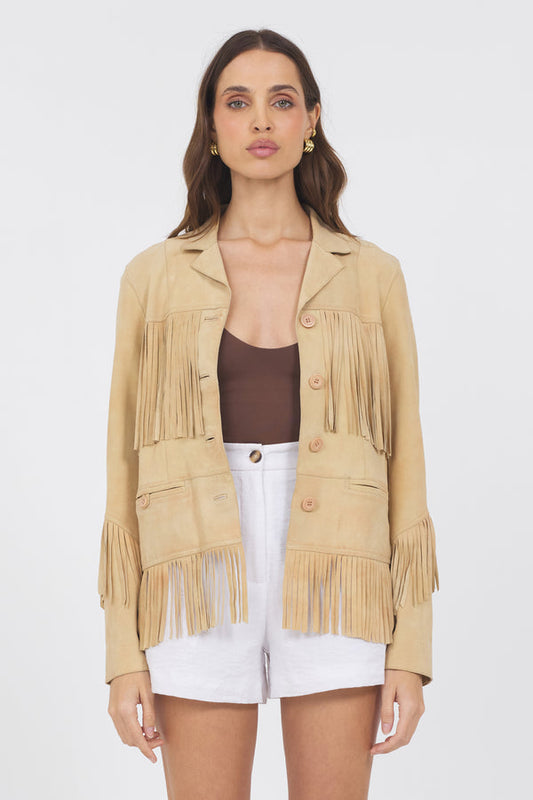 ANNIE WASHED SUEDE JACKET(colors Mink, Beechwood) (all Styles/all Colors)