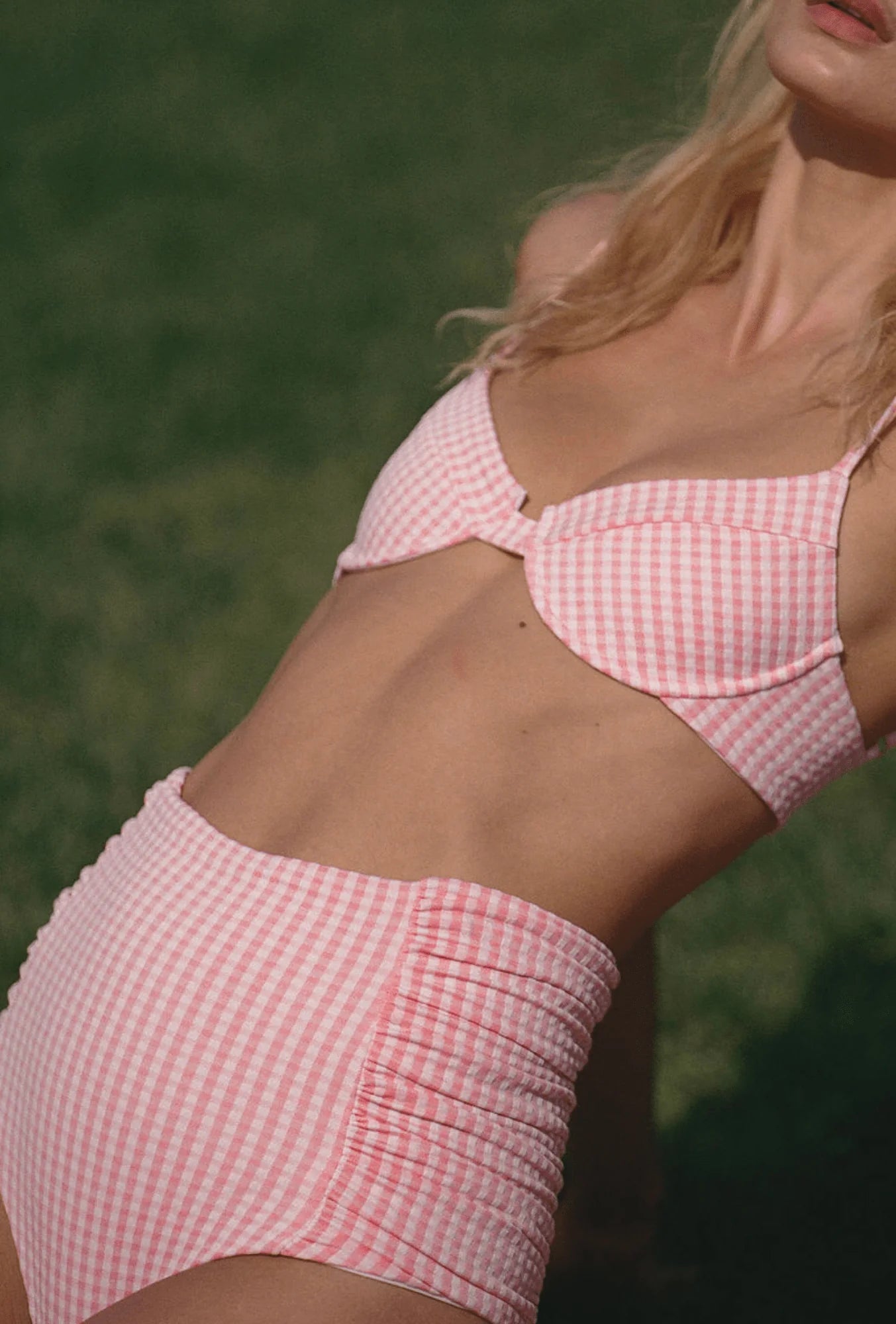 Lulu Bikini Top Primrose Plaid AND Lulu Bikini Top Oona AND Luisa Bikini Bottom Persephone (XS/S/M/L)