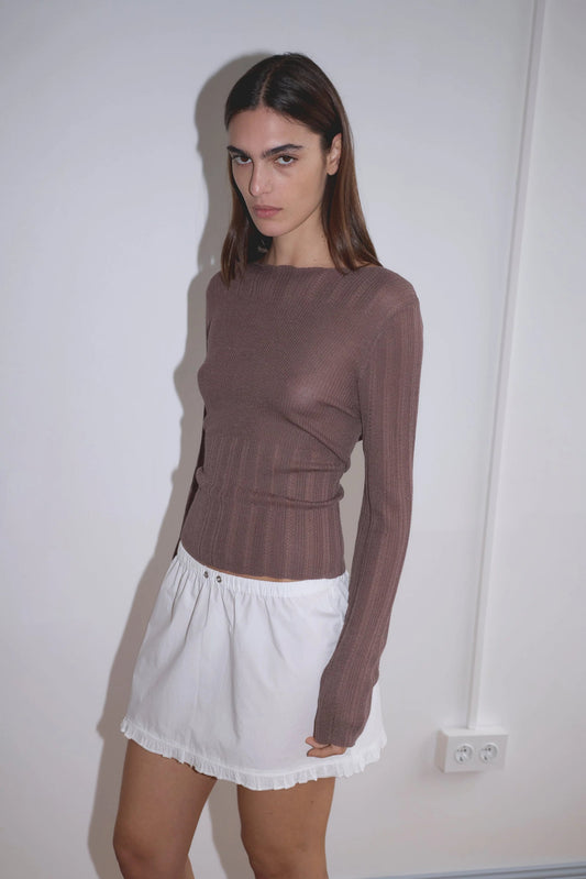 Flounce Mini (White) (XS/S/M/L)