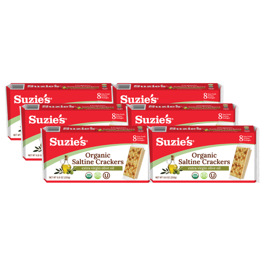 Suzie's- Organic Saltines Olive Oil  12/8.8 Oz