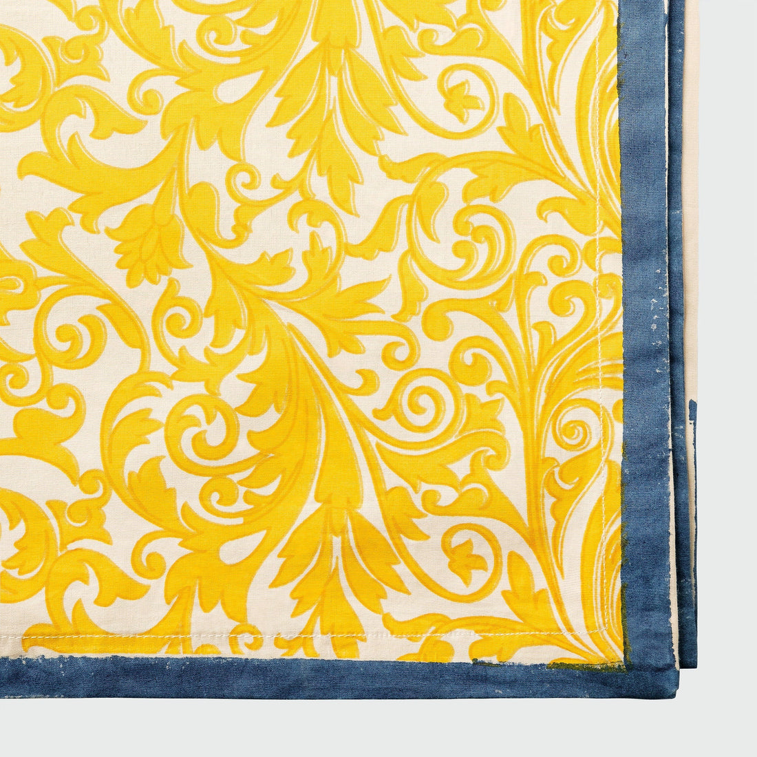 Damask Print Tablecloth (yellow, Blue, Green, Black)64" X 106")