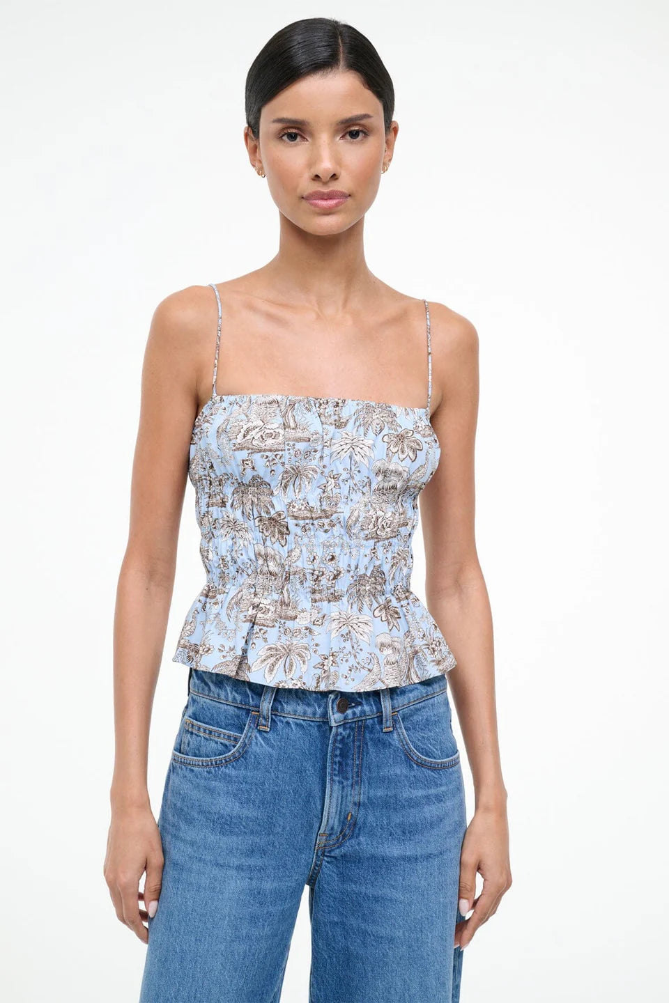 Ayla Top Sky Toile (XS,S/M/L) AND Usa Robe Zigzag (S/M/L)