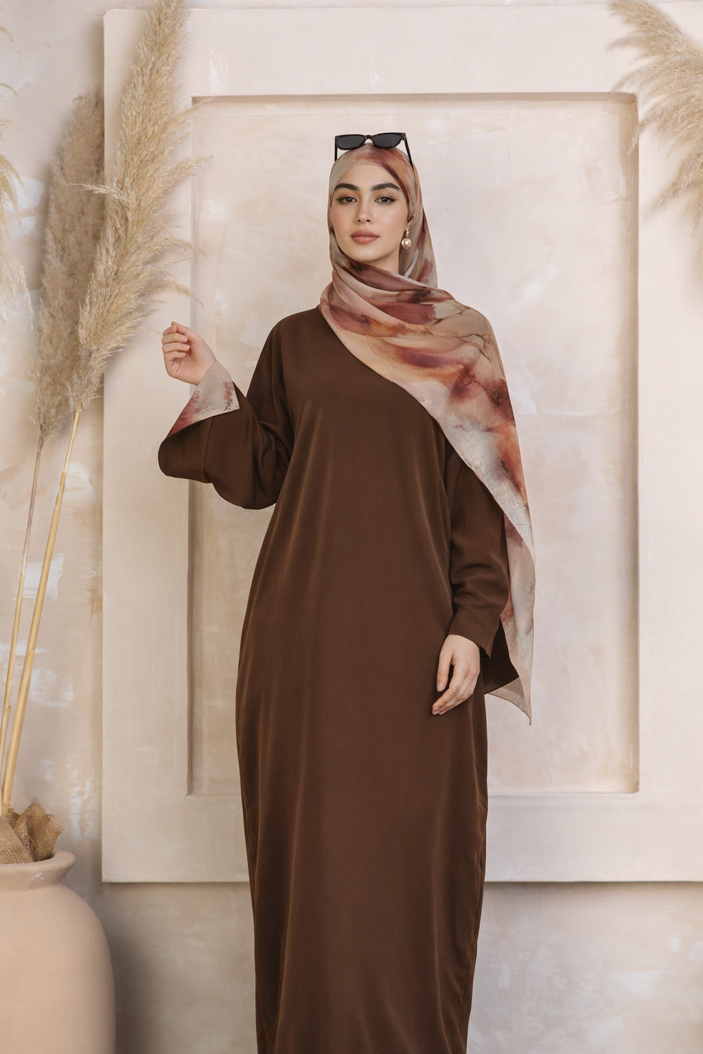 Brown Marbled Abaya  (all Sizes)(all Colors)