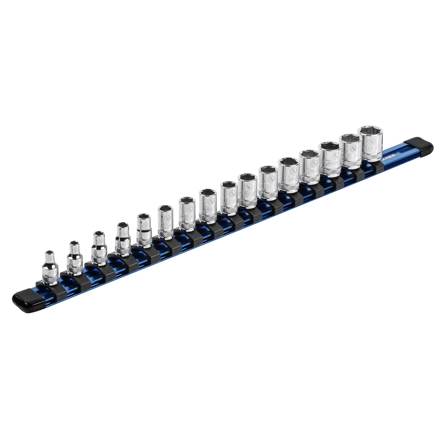 1/4-inch Drive 17" Blue Aluminum Socket Rail