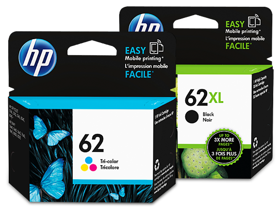 HP 62XL High Yield Black And Tri-Color Ink Cartridges Combo Pack