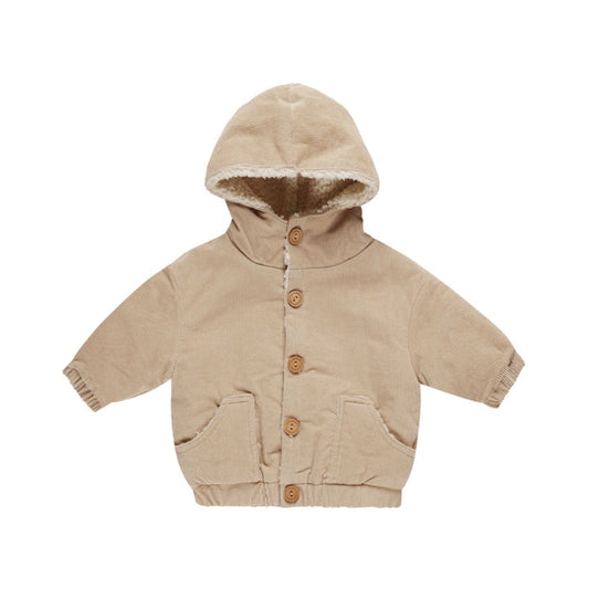 CORDUROY HOODED JACKET || (MAUVE, LATTE) (all Sizes)