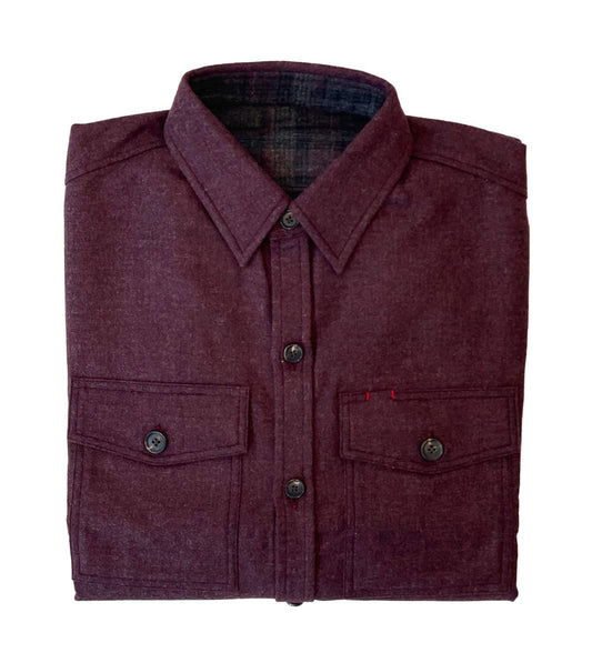 Isaia Aquacashmere Overshirt ( Plum, Navy)(all Sizes)