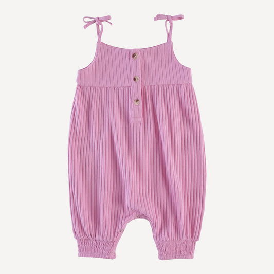 Gathered Smocked Tie Jumpsuit (all Sizes, All Colors)