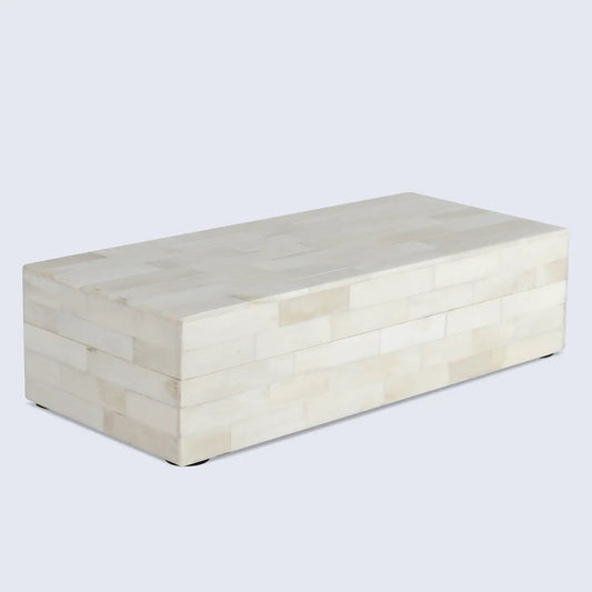 Decorative Box (8X5X2 In.)(Plain White)