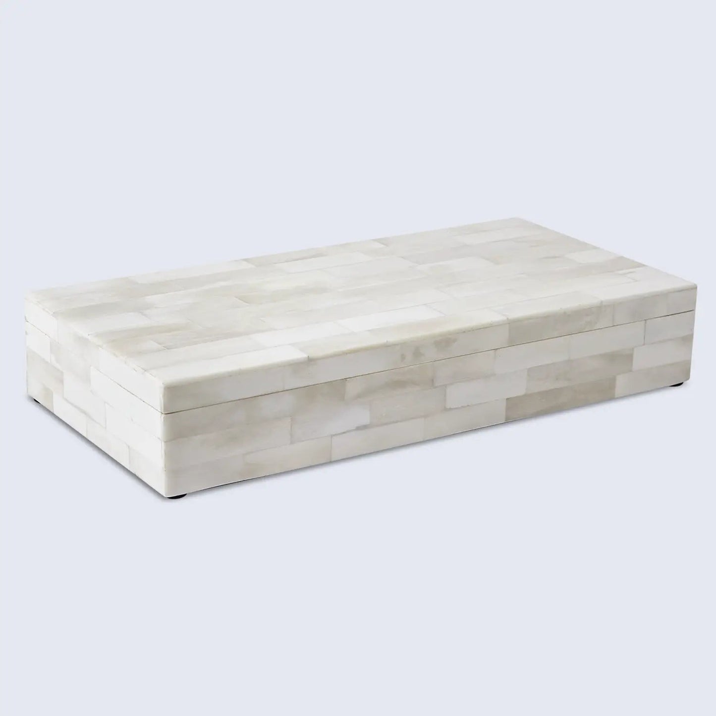 Decorative Box (12x6x2 In.)(Plain White)