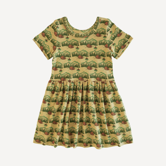 100% Organic Cotton Knitted Girls Hazel Twirl Dress (all Colors And All Sizes)