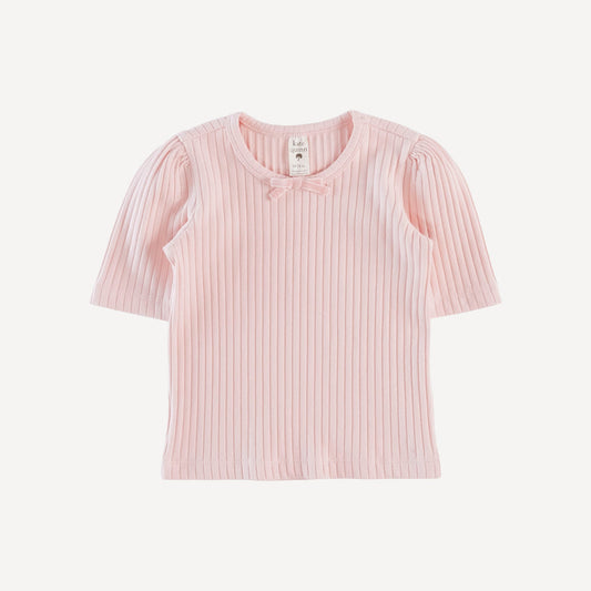 Puff Sleeve Skinny Bow Tee Shirt (all Colors And All Sizes)