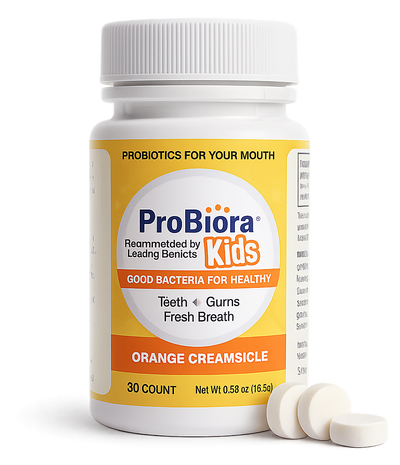 ProBiora Oral-Care Chewable Probiotic Tablets Orange And Kids 30 Count