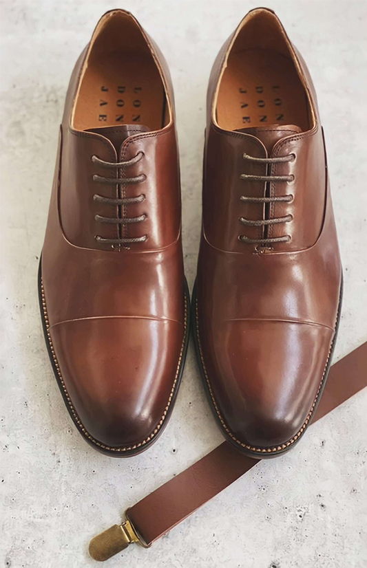 Coffee Brown Shoe(Leather)(Size 9.5