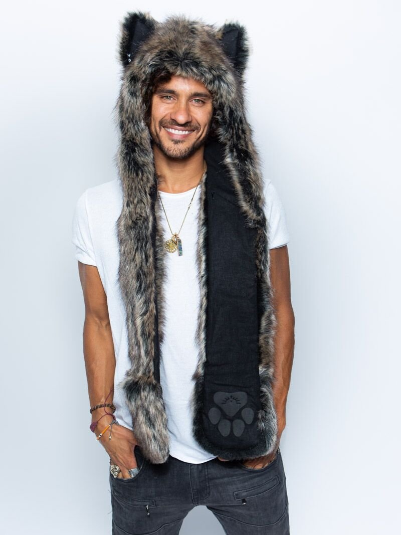 MENS DIRE WOLF FAUX FUR HOOD 1297 (all Sizes)