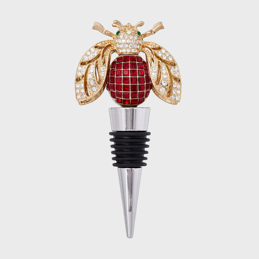 Sparkle Bee Wine Stopper (4" X 2 " X 1")