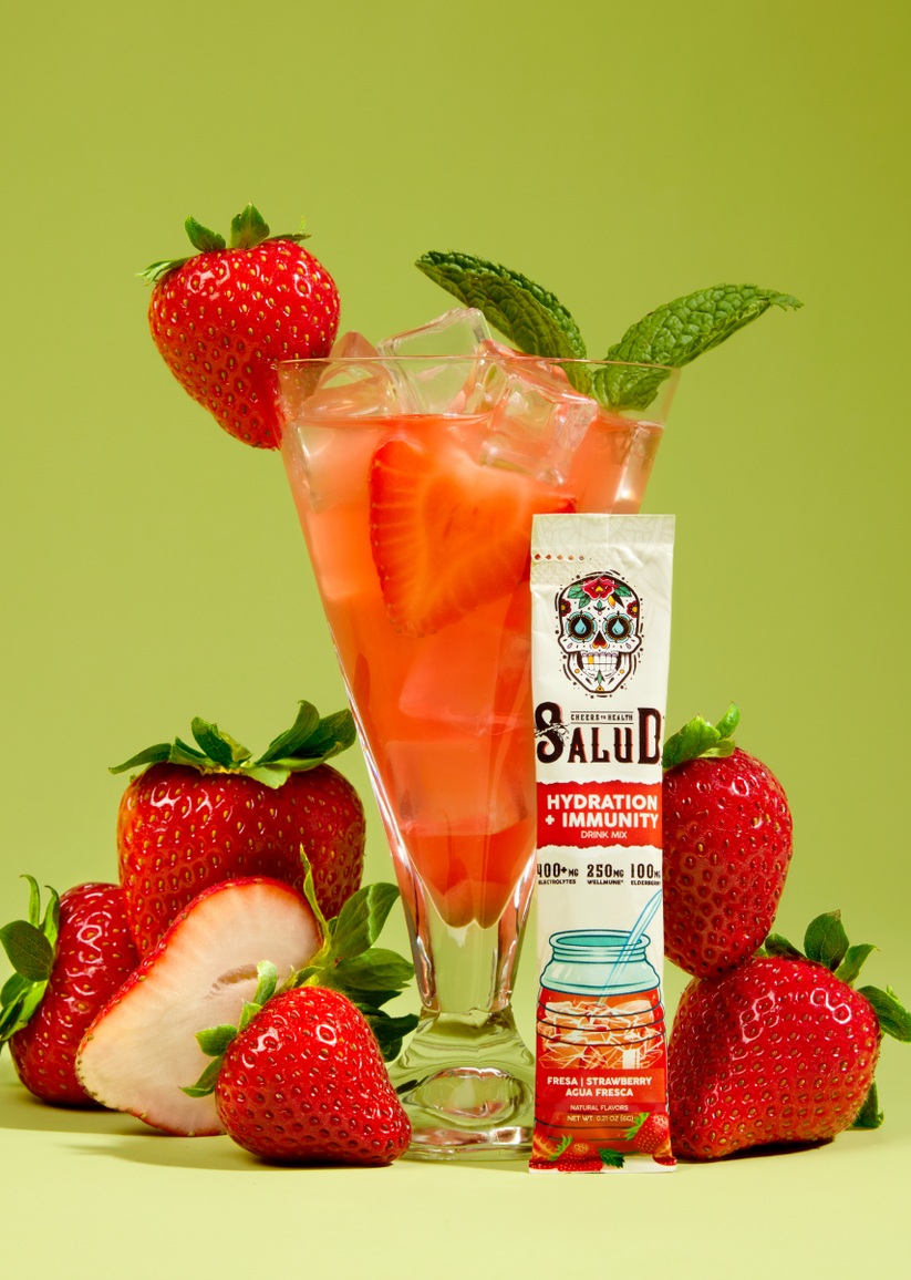 Salud Hydration+Immunity Drink Mix, Strawberry 6srv