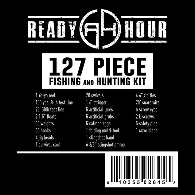 127 Piece Fishing And Hunting Kit By Ready Hour