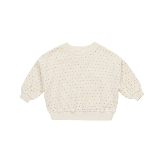 VELOUR RELAXED SWEATSHIRT || POLKA DOT (all Sizes)