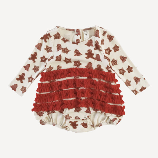 Long Sleeve Princess Tulle Ruffle Bubble (all Sizes, All Colors)