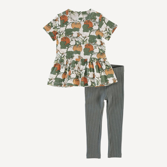 Puff Sleeve Short Tier Dress (all Sizes, All Colors) AND Short Sleeve Gathered Waist Top + Legging Set (all Sizes, All Colors) AND Sleeveless Ruffle Peter Pan Dress (all Sizes, All Colors)