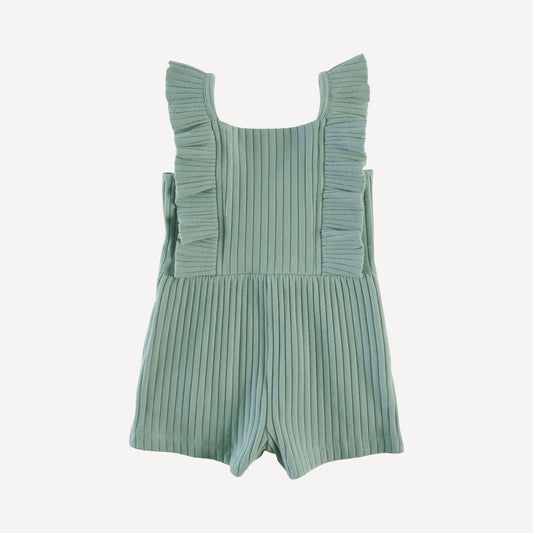 Pinafore Ruffle Romper (all Sizes, All Colors)