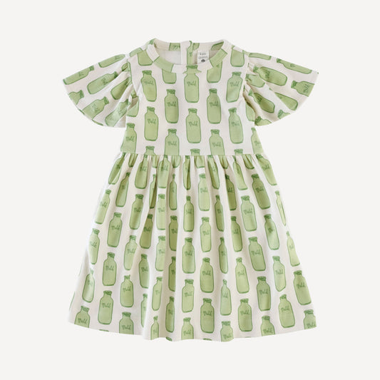 Flutter Sleeve Dress (all Sizes, All Colors)