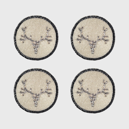 Antler Coaster (4" Diameter) Set Of Four