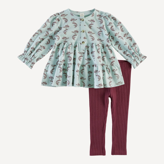 Long Sleeve Henley Infant Sacque (all Sizes, All Colors)