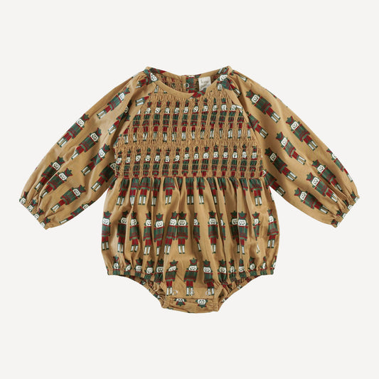 Long Sleeve Puffed Smocked Bubble (all Sizes, All Colors)