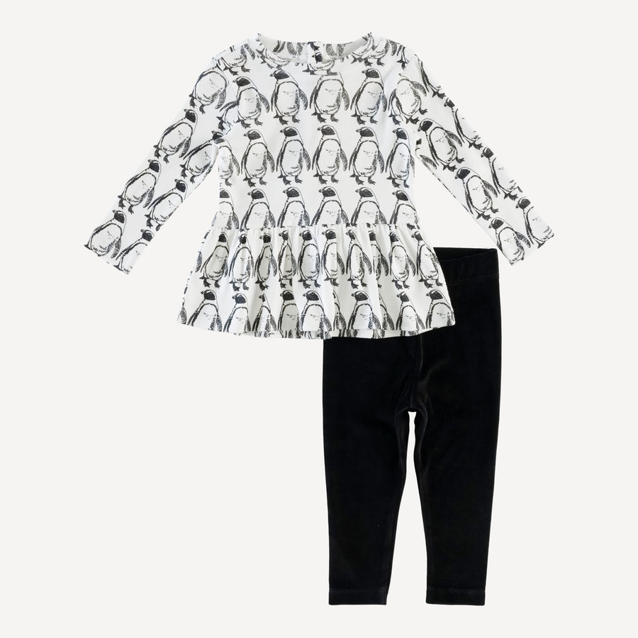 Long Sleeve Henley Prairie Top + Legging Set -top/bottom (all Colors And All Sizes)