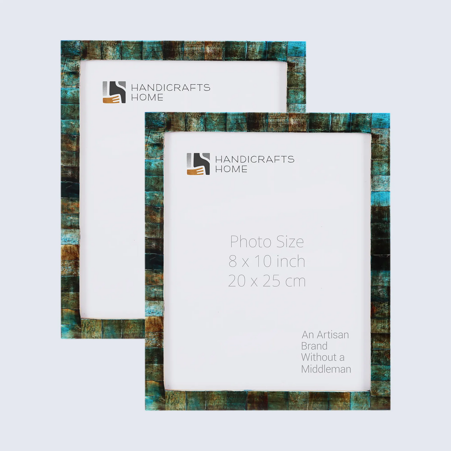 Decorative Picture Frame (8X10X0.75 In.)(Verdigris 2 Pack)