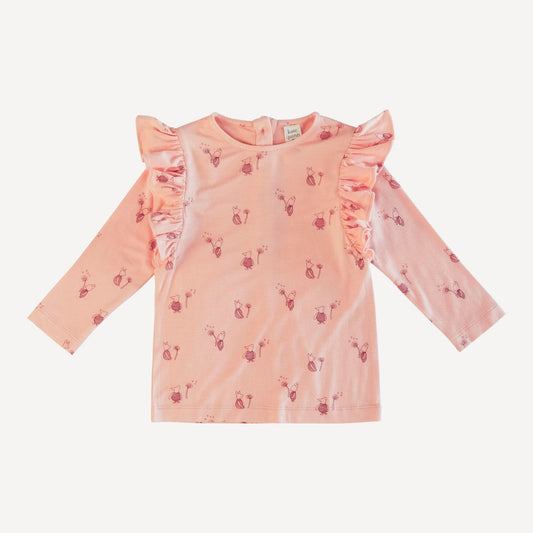 Long Sleeve Flutter Sleeve Tee (all Sizes, All Colors)