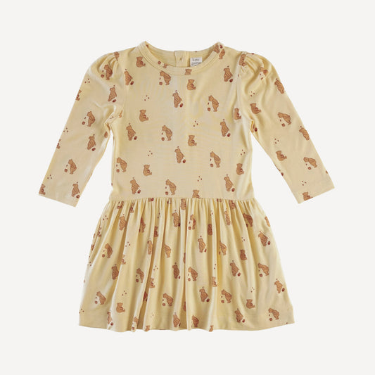 Long Puff Sleeve Drop Waist Dress (all Sizes, All Colors)