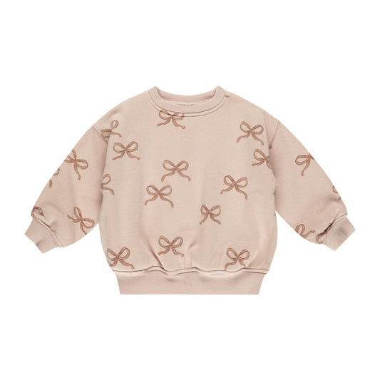 Whale Print L/s Body, VELOUR RELAXED SWEATSHIRT || BLUSH (all Sizes)