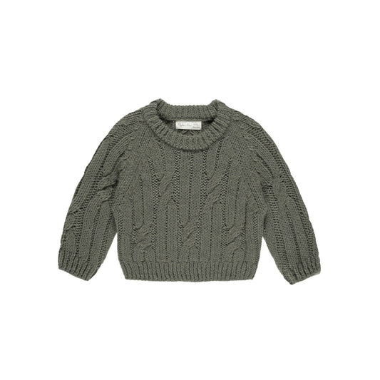 CABLE-KNIT SWEATER || FOREST (all Sizes)