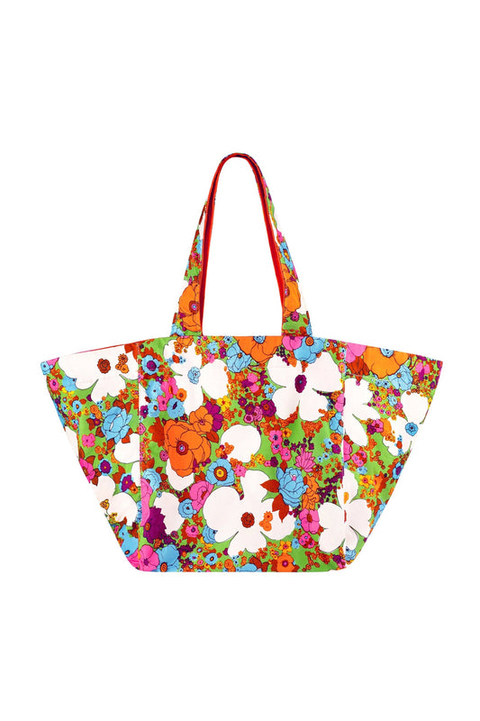 Ilana Top (Graphic Gingham) (all Sizes), Park Bag (Acid Floral) (OS)