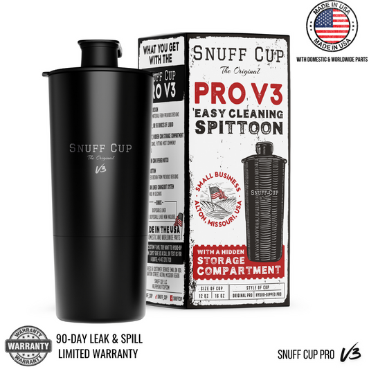Snuff Cup Pro V3 (16oz, Black)