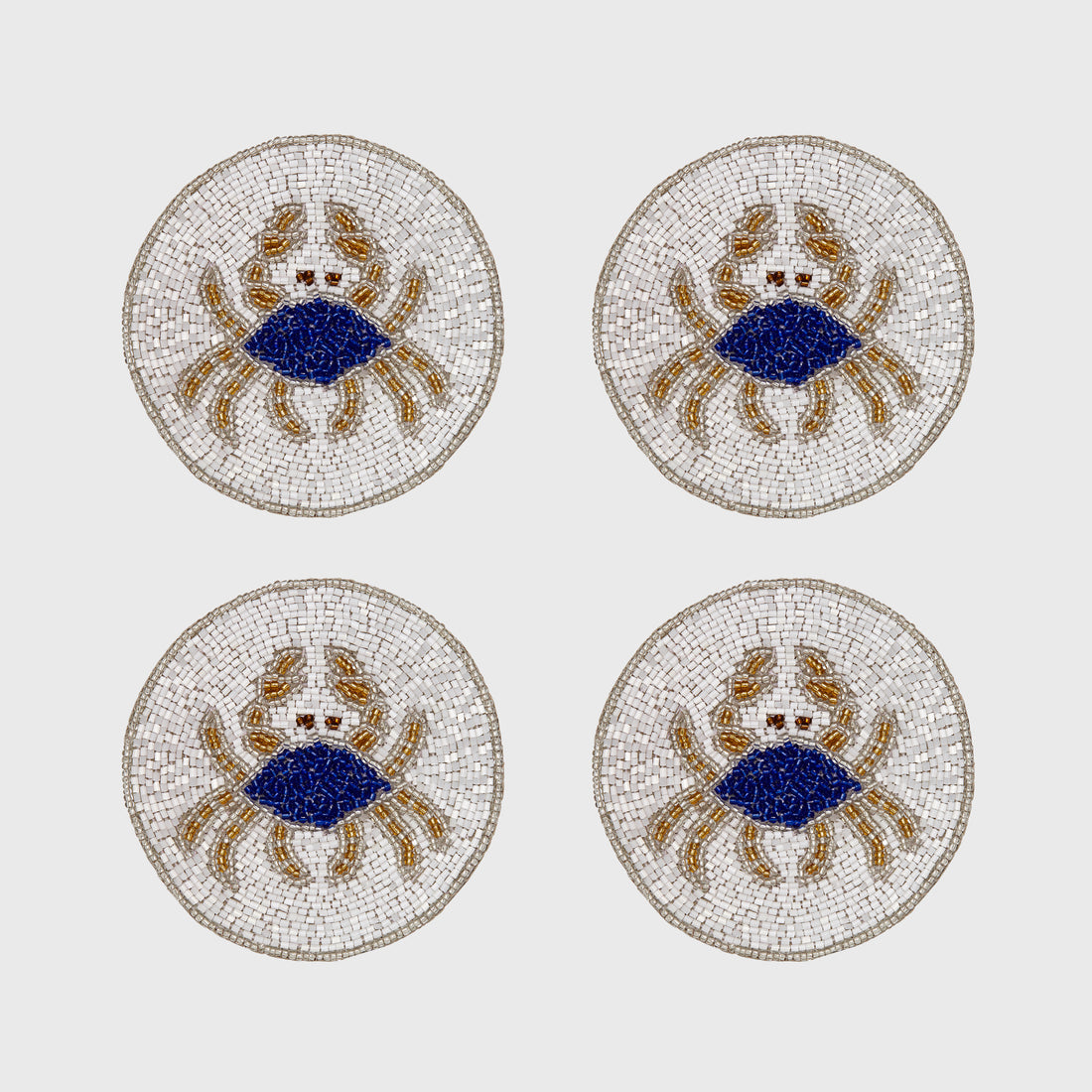 Crab Coasters (4" Diameter)(set Of Four)